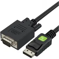 Techly EFB ICOC-DSP-V-030 DisplayPort auf VGA Konverterkabel, schwarz, 3 m ICOCDSPV030