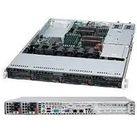 Super Micro Computer B.v. SuperChassis 815TQC-R706WB2, Rack, Server, Schwarz, Ventilatorausfall, HDD, Netzwerk, Leistung, 750 W, 3.5"