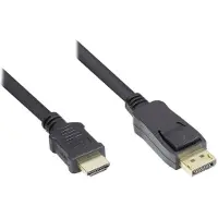 Deltaco Dp-hdmi5 Displayport-auf-hdmi-kabel 5 M