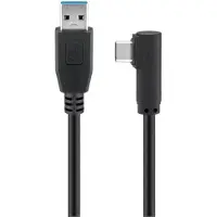 Microconnect USB3.1CA3A, 3 m, USB A, USB C, USB 3.2 Gen 1 (3.1 Gen 1), Schwarz