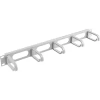 Lanberg AK-1205-S, Kabelmanagementtafel, Grau, Metall, Kunststoff, 1U, 48,3 cm (19 Zoll), 482,6 mm