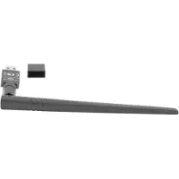Lanberg NC-0300-WIE, Kabellos, USB, Ethernet / WLAN, 2400 Mbit/s, Schwarz