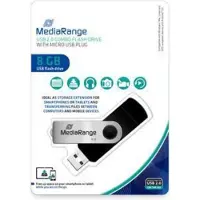 MediaRange combo flash drive with micro USB (OTG)