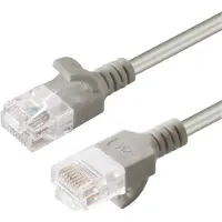 Microconnect V-UTP6A075-SLIM, 7,5 m, Cat6a, U/UTP (UTP), RJ-45, RJ-45, Grau