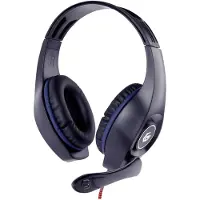 Gembird GMB Gaming Headset blau-schwarz mit Lautstärkeregelung, 3,5 mm Klinke