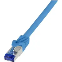 Logilink C6A096S, 10 m, Cat6a, S/FTP (S-STP), RJ-45, RJ-45, Blau