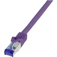 Logilink C6A119S, 20 m, Cat6a, S/FTP (S-STP), RJ-45, RJ-45, Violett