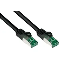 GOOD CONNECTIONS RNS Patchkabel mit Rastnasenschutz, Outdoor (IP66), Cat.6A, S/FTP, PiMF, 500MHz, CU, schwarz, 40 m,