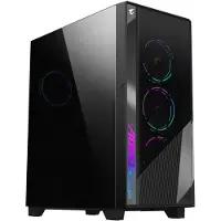 Gigabyte GB-AC500G, Midi Tower, PC, Schwarz, ATX, EATX, micro ATX, Mini-ITX, Glas, Kunststoff, Stahl, Gaming