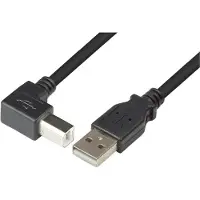 Techly 0.5m USB 2.0 A/B M, 0,5 m, USB A, USB B, USB 2.0, Männlich/Männlich, Schwarz