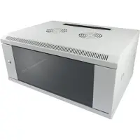 ALLNET ALL-SMC6615GRAU, Wandmontiertes Regal, 15U, 50 kg, Sperrschloss, 26 kg, Grau