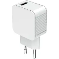 BigBen Interactive , 2.4A Fast Charge Netzladegerät - 100% recycelter Kunststoff, Weiß