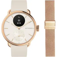 Withings Scanwatch 2 Hybriduhr Smartwatch Bundle mit Wechselarmband