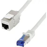 Logilink CC5092S, 10 m, Cat6a, S/FTP (S-STP), RJ-45, RJ-45, Grau