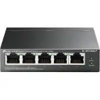 TP-LINK 5-Port-Gigabit-Switch mit 4 PoE+-Ports, lüfterlos, Metallgehäuse