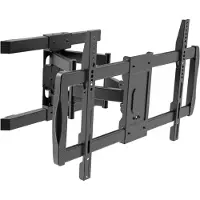 Techly - Befestigungskit (Wandbefestigung) - Full-Motion Dual-Arm - für Curved Panel/Flat Panel - Stahl - Schwarz