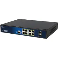 ALLNET Switch full managed Layer2+ 10 Port &bull 8x GbE &bull PoE Budget 130W &bull 8x PoE at &bull
