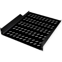 Roline 19-Zoll Fachboden 2 HE 550 T, 25kg Tragkraft schwarz