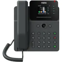 Fanvil V61W, IP-Telefon, Schwarz, Kabelgebundenes Mobilteil, SIP-Info, 4 Zeilen, 1000 Eintragungen