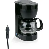 Dunlop Kaffeemaschine 12V - Filterkaffeemaschine für Auto und LKW mit Filter - Kaffeemaschine Klein mit Glaskanne 0.65L 4-6 Tassen