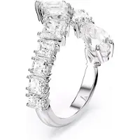 Swarovski Matrix Ring Verschiedene Schliffe Weiss