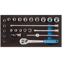Gedore 1500 CT1-30 Steckschlüssel-Sortiment 3/8" in Check-Tool-Modul, 2308975