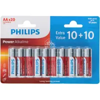 Philips Alkaline Batterien 10+10 Pack 1,5V LR6 AA