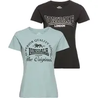 Lonsdale T-Shirt "ROWRAH" Packung, 2 Stk. Packung mit 2 T-Shirts, Kurzarm, Rundhalsausschnitt, aus Baumwolle