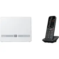 Gigaset N530 IP PRO + S700H PRO, DECT-Telefon, Kabelloses Mobilteil, Freisprecheinrichtung, 500 Eintragungen, Anrufer-Identifikation, Anthrazit