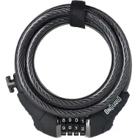 Onguard Spiralkabelschl. Dobermann 8031X Länge 185cm, Ø12mm, schwarz