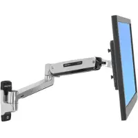 Ergotron LX - Befestigungskit (Steh-Sitz-Arm, Verlängerung, Basis, VESA-Adapter) - für LCD-Display - Kapazität 3,2 - 11,3 kg - Polished Aluminum