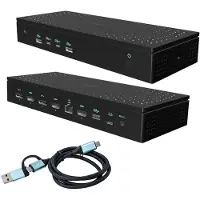 I-Tec Universal 5x 4K/60Hz Display Docking Station + Power Delivery 100W, Kabelgebunden, USB 3.2 Gen 1 (3.1 Gen 1) Type-C, 100 W, 10,100,1000,2500 Mbit/s, Schwarz, 10 Gbit/s