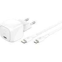 Belkin 30W USB-C Ladegerät PD und PPS inkl.lightning Kabel 1m