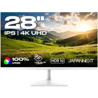 Japannext JN-IPS280UHD60F-PW, 71,1 cm (28"), 3840 x 2160 Pixel, 4K Ultra HD, LCD, 5 ms, Weiß