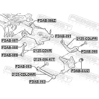 FEBEST 2125-CDVR Querlenker Hinten für FORD Mondeo V Kombi (CF) Längslenker