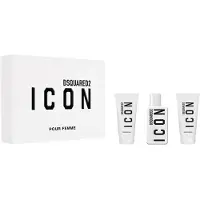 Dsquared2 Set Dsquared 2: Icon, eDP, fü r Damen, 50 ml + Icon, Duschgel, alle Hauttypen, 50 ml + Icon, feuchtigkeitsspendende Kö rperlotion, 50 ml