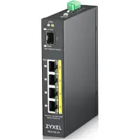 Zyxel RGS100-5P, Unmanaged, L2, Gigabit Ethernet (10/100/1000), Power over Ethernet (PoE), Rack-Einbau, Wandmontage
