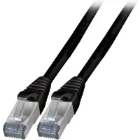 EFB Elektronik RJ45 Patchkabel S/FTP, Cat.6A, TPE, 5m, schwarz