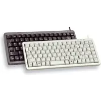 Cherry Compact keyboard, Combo (USB + PS/2), DE, Kabelgebunden, USB + PS/2, QWERTY, Schwarz