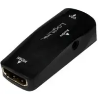 Logilink CV0108, Schwarz, RoHS, CE, 1080p, HDMI, VGA/3.5 mm, 22 mm