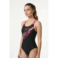 Speedo Badeanzug "Medley Medalist" für aktives Schwimmen geeignet, Endurance+ Material, Medalist-Rücken