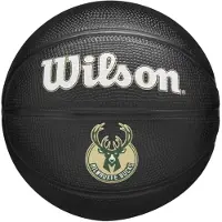 Wilson NBA TEAM TRIBUTE MINI MIL BUCKS Indoorball Schwarz || Größe 3