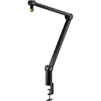 G 955-000076, Boom Mikrofonständer, Schreibtisch-Montagebasis, Schwarz, Aluminium, 3/8 5/8", 810 mm