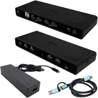 I-Tec Universal Dual 4K Display Docking Station + Power Delivery 85W, Kabelgebunden, USB 3.2 Gen 1 (3.1 Gen 1) Type-C, 85 W, 10,100,1000 Mbit/s, Schwarz, 5 Gbit/s