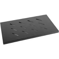 Lanberg AK-1002-B, Regalboden, Schwarz, 120 kg, 1U, 48,3 cm (19 Zoll), 465 mm