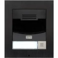2N Telecommunications 9155301CBF - IP Solo mit Kamera, Unterputz, schwarz (inklusive Einbaurahmen)