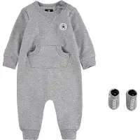 Converse Strampler "LIL CHUCK COVERALL W/ SOCK BOOTIE S" Set, 2 Stk. für Babys, zweiteiliges Set, in elastischer French-Terry-Qualität