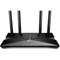 TP-LINK EX220, Wi-Fi 6 (802.11ax), Dual-Band (2,4 GHz/5 GHz), Ethernet/LAN, Schwarz, Tabletop-Router