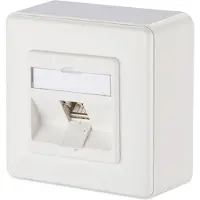 METZ CONNECT Netzwerkdose Aufputz CAT 6a 1 Port Reinweiß 130B12D10002-E