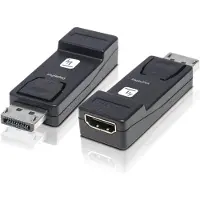 Techly IADAP DSP-2124K3, Passiver Videokonverter, 1080p, 2160p, DisplayPort, HDMI, 22,5 mm, 58,6 mm